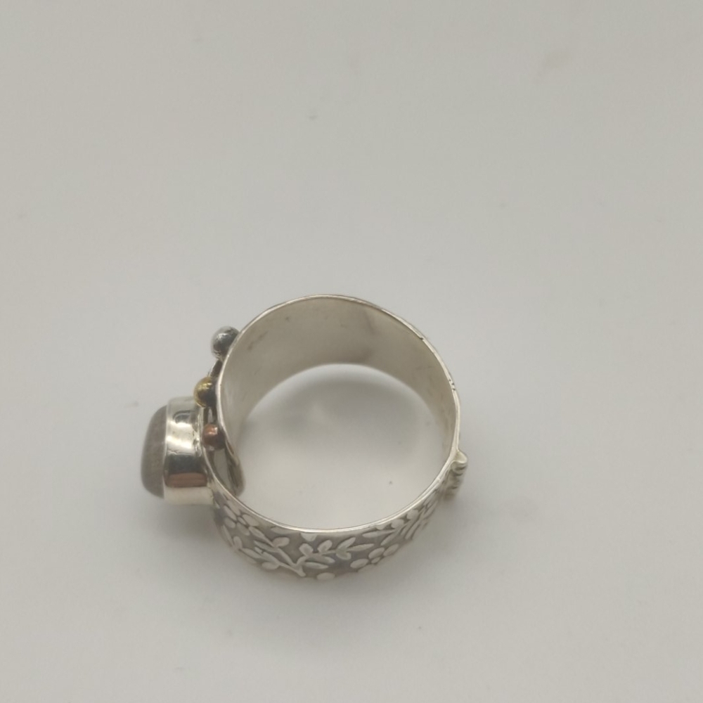 Custom  Labradorite  Sterling Silver Ring💎 - Picture 7 of 11